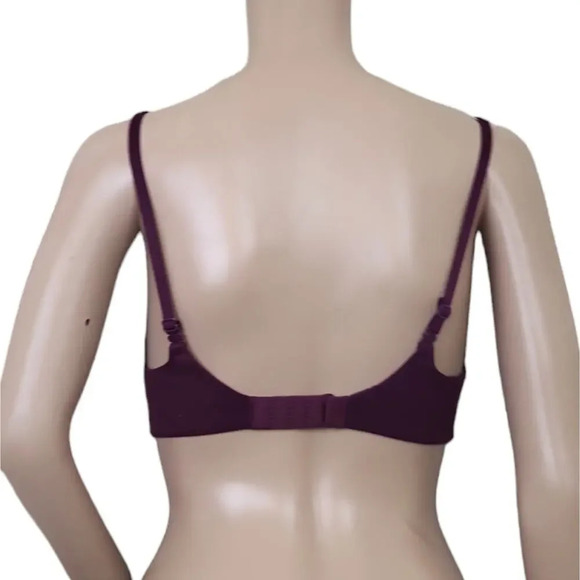 Victoria's Secret Body Perfect Shape Maroon Lace Bra 34B - Picture 2 of 2